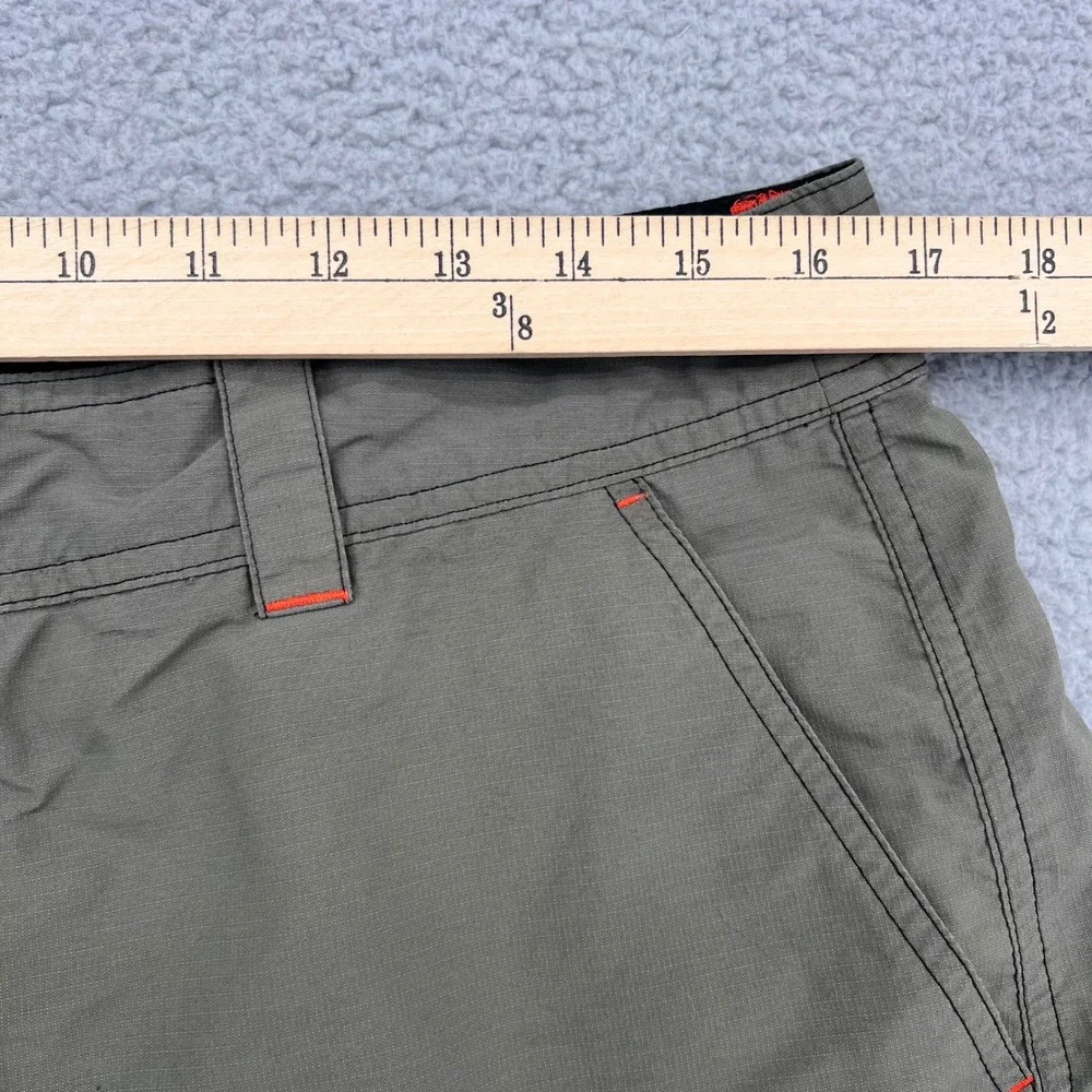 Howler Bros Mens Horizon Nylon Shorts Size 34 Olive Green Ripstop Hiking Fishing